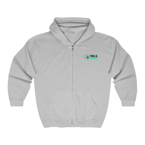 Distressed Unisex Heavy Blend™ Full Zip Hooded Sweatshirt