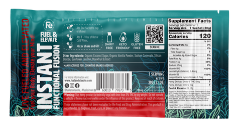 4 Flavor THC Beverage Sample Pack - Keto-Cream & Sugar, Cafe Mocha, Vanilla Latte & Salted Caramel