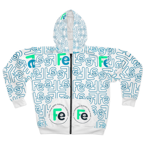 Mosaic Perspective Unisex Zip Hoodie (AOP)