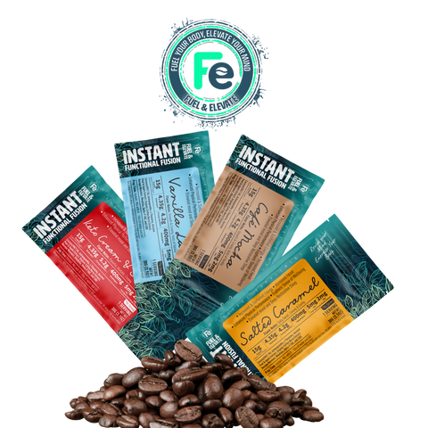 4 Flavor THC Beverage Sample Pack - Keto-Cream & Sugar, Cafe Mocha, Vanilla Latte & Salted Caramel