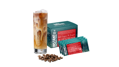 Keto-Cream & Sugar Functional THC Beverage, Instant Coffee with Hemp Delta-9 THC