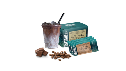 Cafe Mocha Functional THC Beverage Instant Coffee with Hemp Delta-9 THC