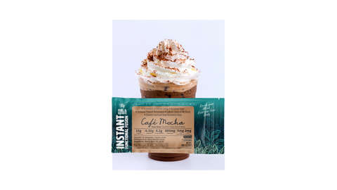 Cafe Mocha Functional THC Beverage Instant Coffee with Hemp Delta-9 THC