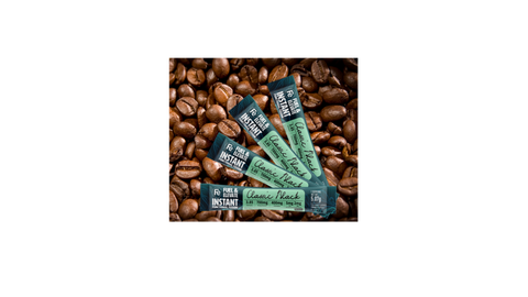 Classic Black Medium Roast Functional THC Beverage, Instant Coffee with Delta-9 THC Infused