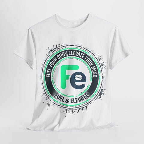 F&E Splash White Unisex Heavy Cotton Tee