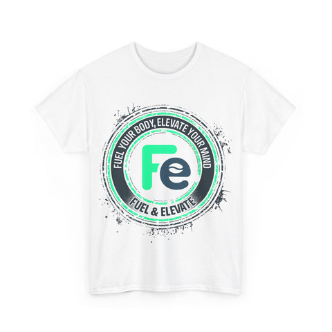 F&E Splash White Unisex Heavy Cotton Tee