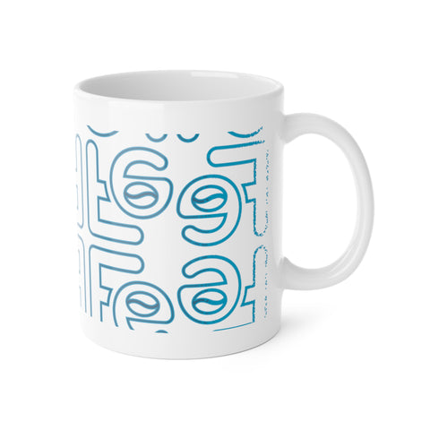 Perspective White Ceramic Mug, 11oz