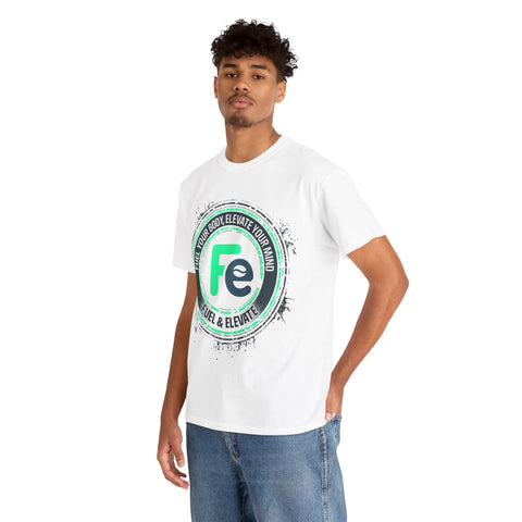 F&E Splash White Unisex Heavy Cotton Tee