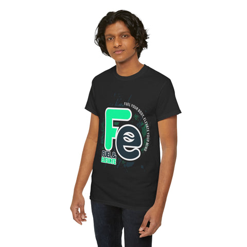 F&E Splash Black Unisex Heavy Cotton Tee