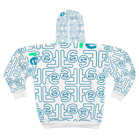 Mosaic Perspective Unisex Zip Hoodie (AOP)