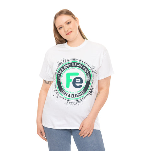 F&E Splash White Unisex Heavy Cotton Tee