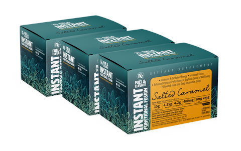 8-Pack Salted Caramel Functional Instant Coffee + Nootropics, Adaptogens and Cannabis